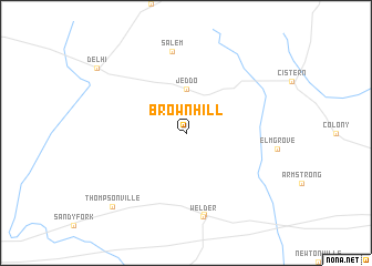 map of Brown Hill