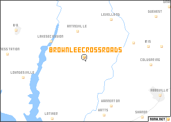 map of Brownlee Crossroads