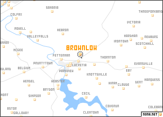 map of Brownlow