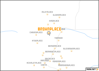 map of Brown Place