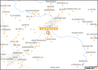 map of Brown Row