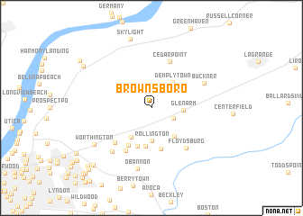 map of Brownsboro