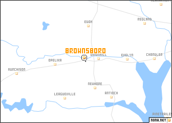 map of Brownsboro