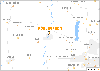 map of Brownsburg