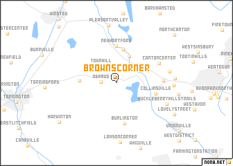 map of Browns Corner