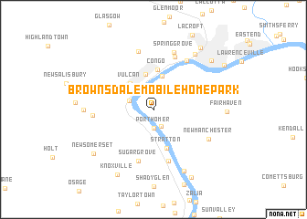 map of Brownsdale Mobile Home Park