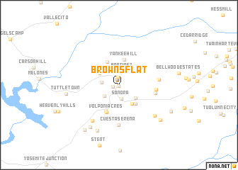 map of Browns Flat