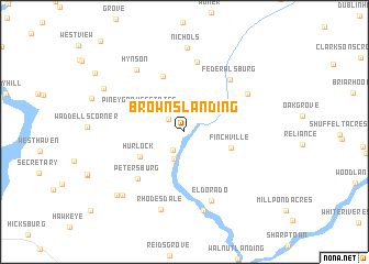 map of Browns Landing