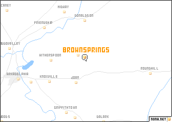 map of Brown Springs