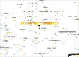 map of Brownstown Cross Roads
