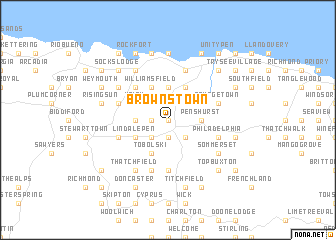 map of Browns Town
