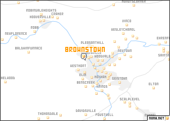 map of Brownstown