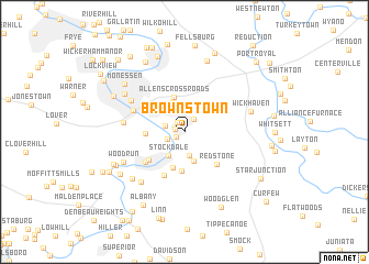 map of Brownstown