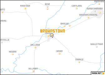 map of Brownstown