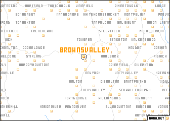 map of Browns Valley