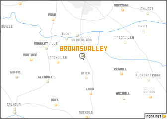 map of Browns Valley