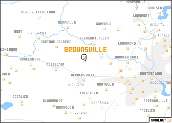 map of Brownsville