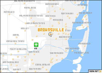 map of Brownsville