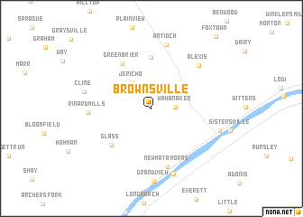 map of Brownsville