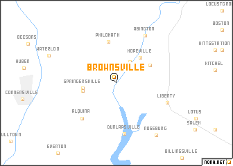 map of Brownsville