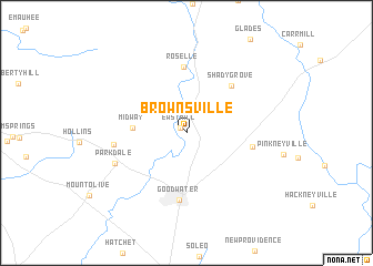 map of Brownsville