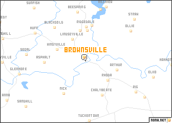 map of Brownsville