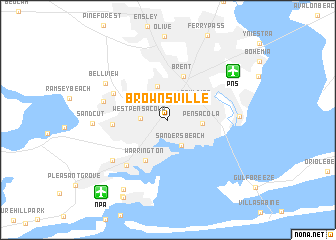 map of Brownsville