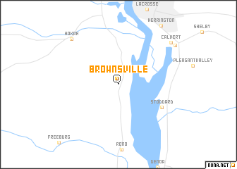 map of Brownsville