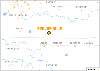 map of Brownsville