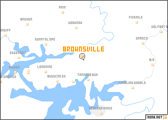 map of Brownsville