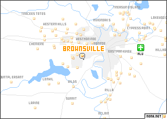 map of Brownsville