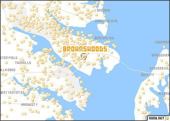 map of Browns Woods