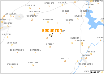 map of Brownton