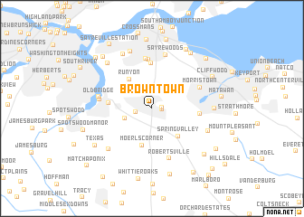 map of Browntown