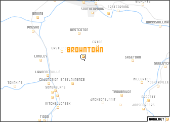 map of Browntown