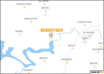 map of Browntown