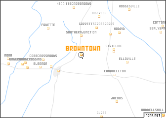 map of Browntown