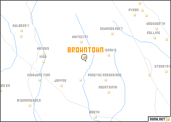 map of Browntown