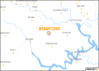 map of Browntown