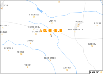 map of Brownwood