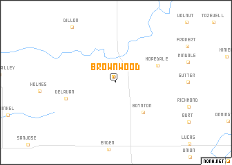 map of Brownwood