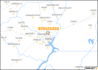 map of Brownwood