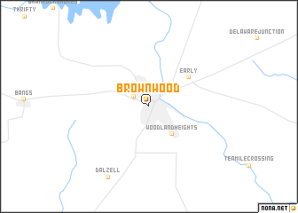 map of Brownwood
