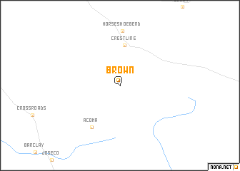 map of Brown