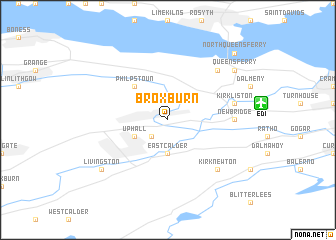 map of Broxburn