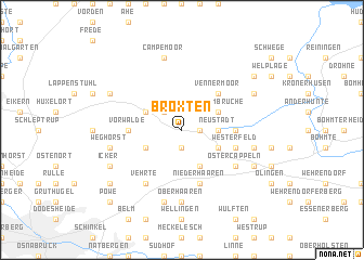 map of Broxten