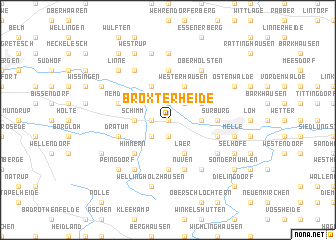 map of Broxterheide
