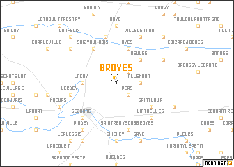 map of Broyes