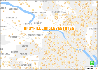 map of Broyhill-Langley Estates