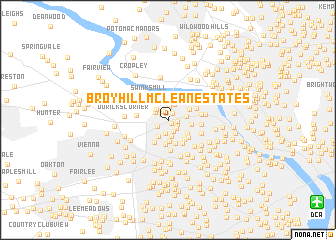 map of Broyhill-McLean Estates